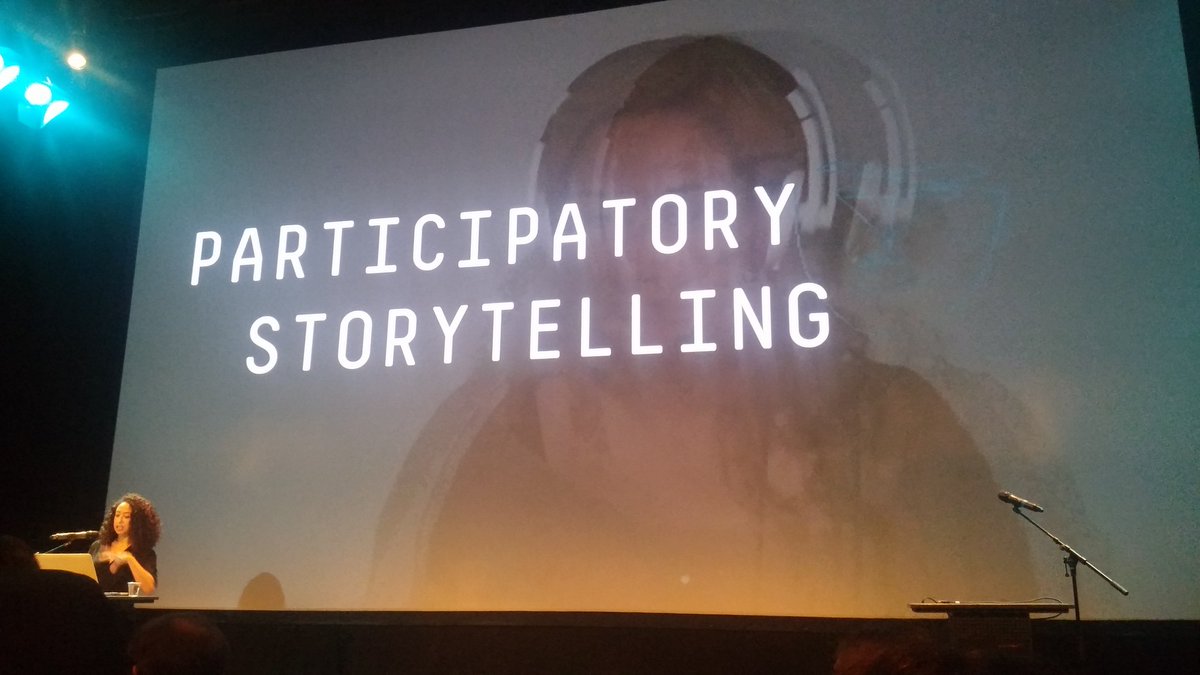 PeterGermis's tweet photo. #Doclab17 
Interesting ideas about participatory storytelling: should we rethink technology in order to connect again with human values https://t.co/hWUQO6C63N
