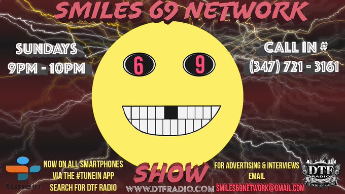 Check out the #smiles69network tonight 9pm -10 #Mornin https://t.co/HSb5C7j590<a href="/tag/smiles69network"class="tags">#smiles69network</a><a href="/tag/mornin"class="tags"><span>#mornin</span></a>
