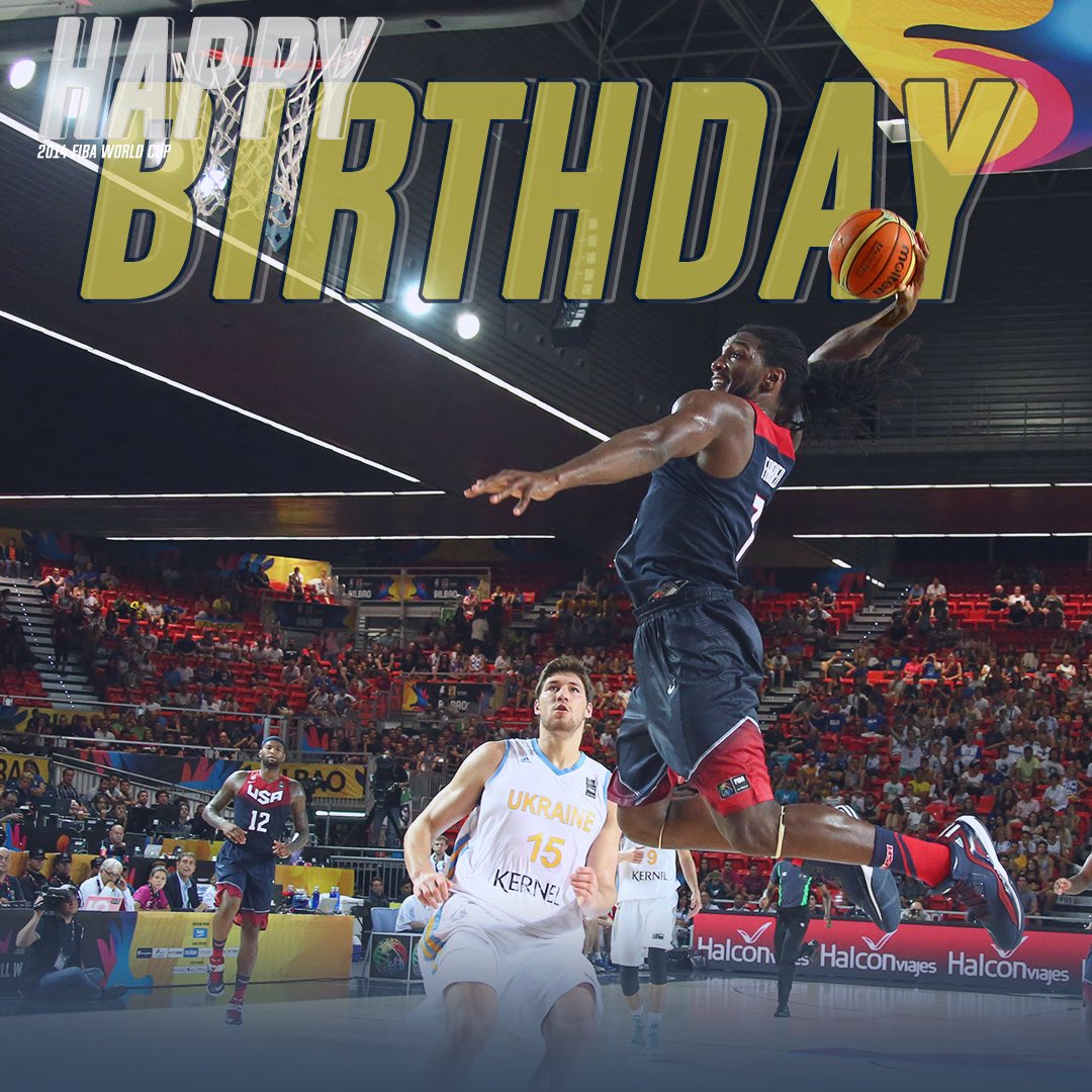 Wishing a happy birthday to 2014 FIBA World Cup gold medalist, Kenneth Faried! 