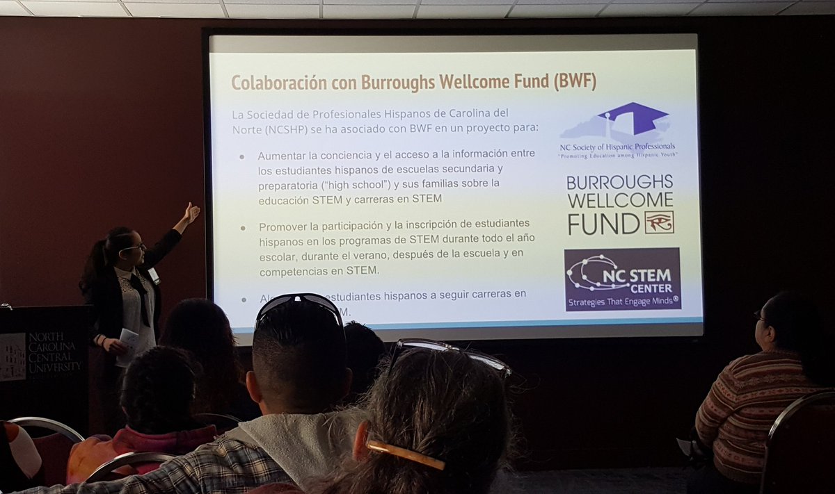 amays_bwfund's tweet photo. @TheNCSHP Marco Zarate - Neyra Toledo @neyruquin and Nadia Pacheco Amaro share #tuportalstem collaboration between @TheNCSHP  @BWFUND and @ncstem https://t.co/CKRZxqUdMa