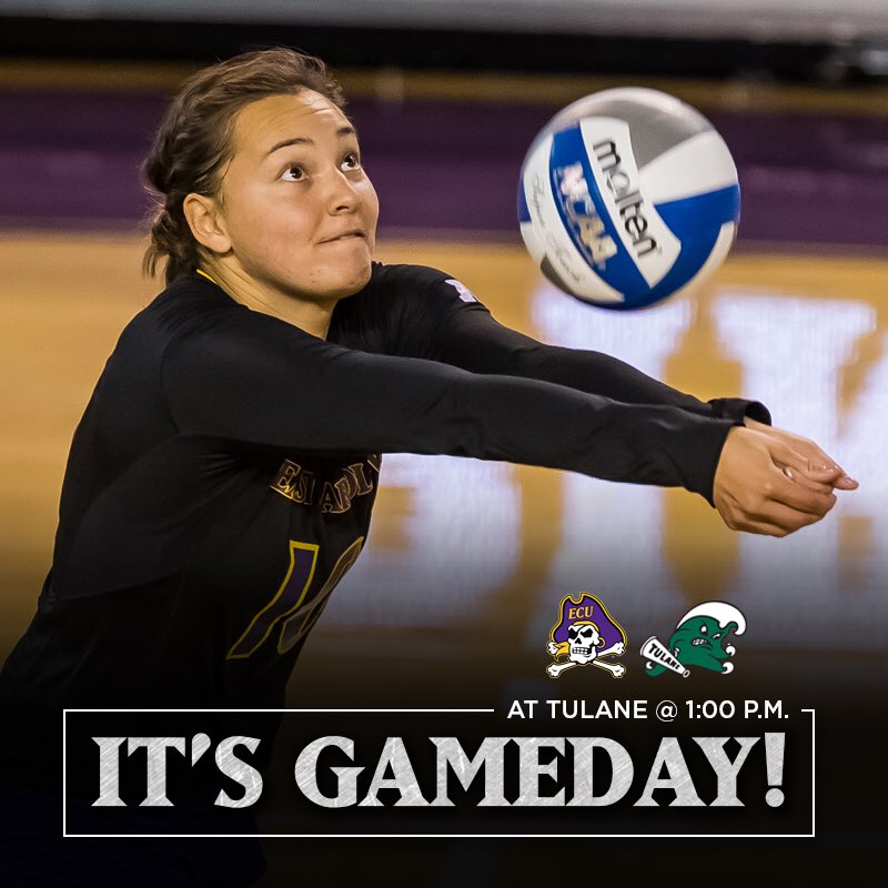GAMEDAY! The road trip keeps rolling into New Orleans where we face <a href="/American_VBall/">American Volleyball</a> foe Tulane. First serve is set for 1 p.m. ☠️☠️☠️