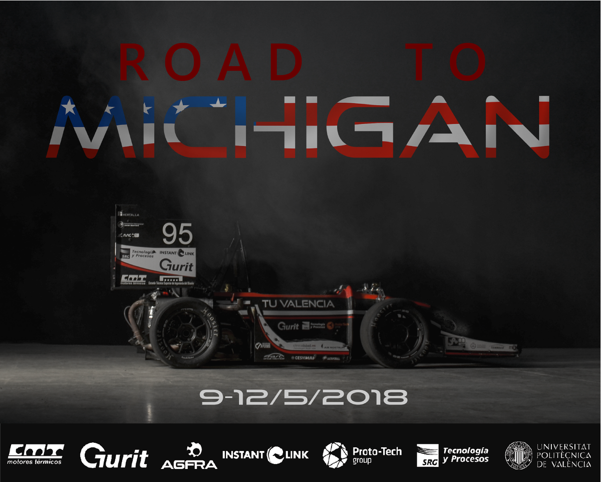 FSUPVteam's tweet photo. We are already registered in FSAE Michigan!
Are you ready to join us in one of the biggest challenges the FSUPV Team has ever faced?
#FSAEmichigan #FSAE #FormulaStudent #FSUPV https://t.co/aiGaA7zfSI