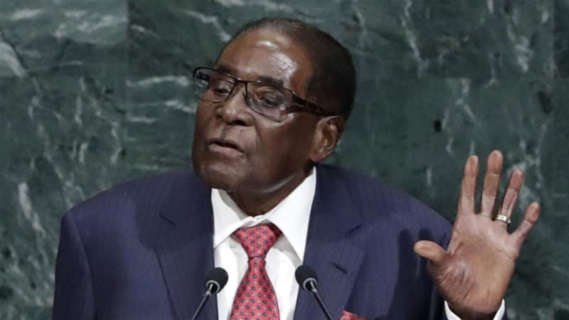 AJEnglish's tweet photo. On #AJNewsGrid: The end of an era. Robert Mugabe has been given until midday on Monday to resign as Zimbabwe’s president or be impeached. Share your reactions 👇 https://t.co/nGUvRLdTXN https://t.co/pwjvAo1pe6