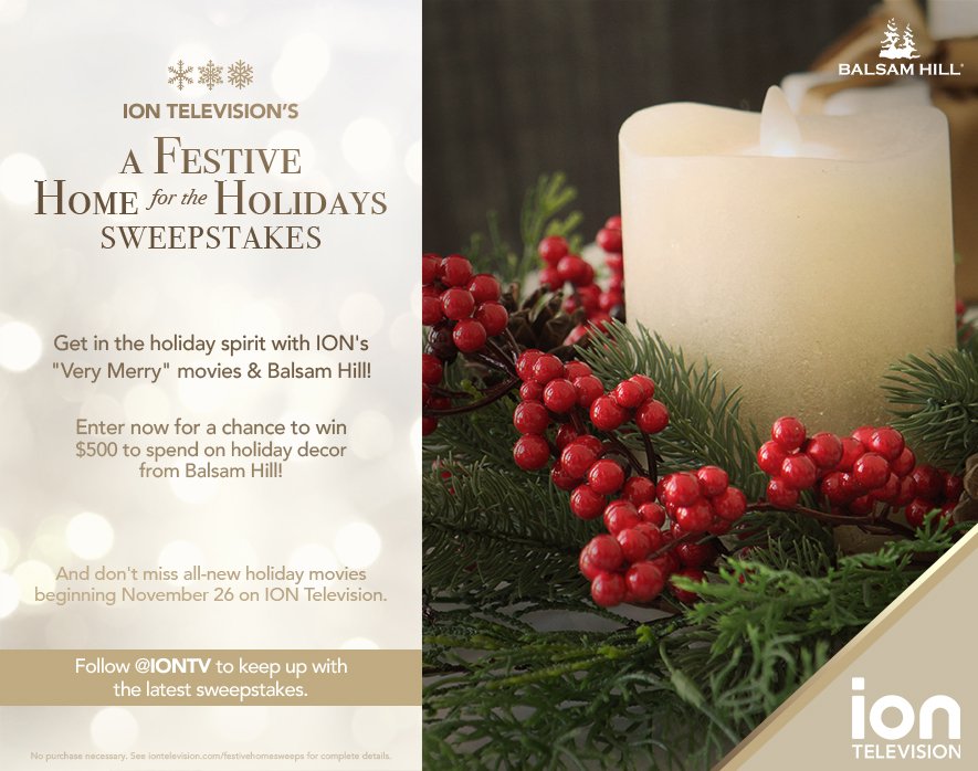 iontv's tweet photo. Last chance to enter our #FestiveHomeSweeps! Click on the link to enter now! https://t.co/7AvnJoSL4m https://t.co/c7oTaiQbwf