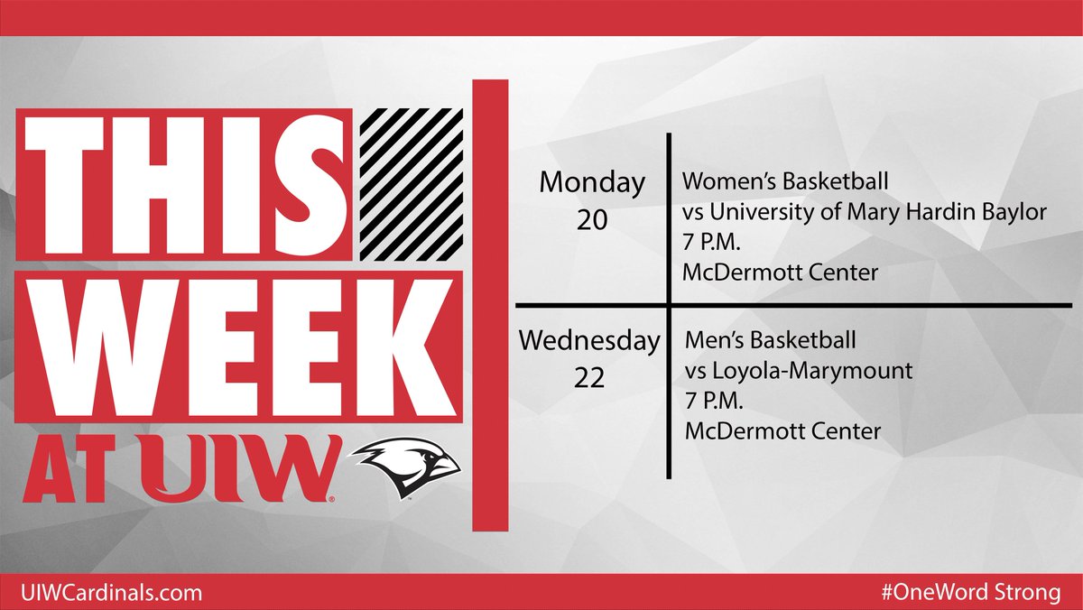 This Week at UIW November 19-25, 2017 #OneWordStrong
