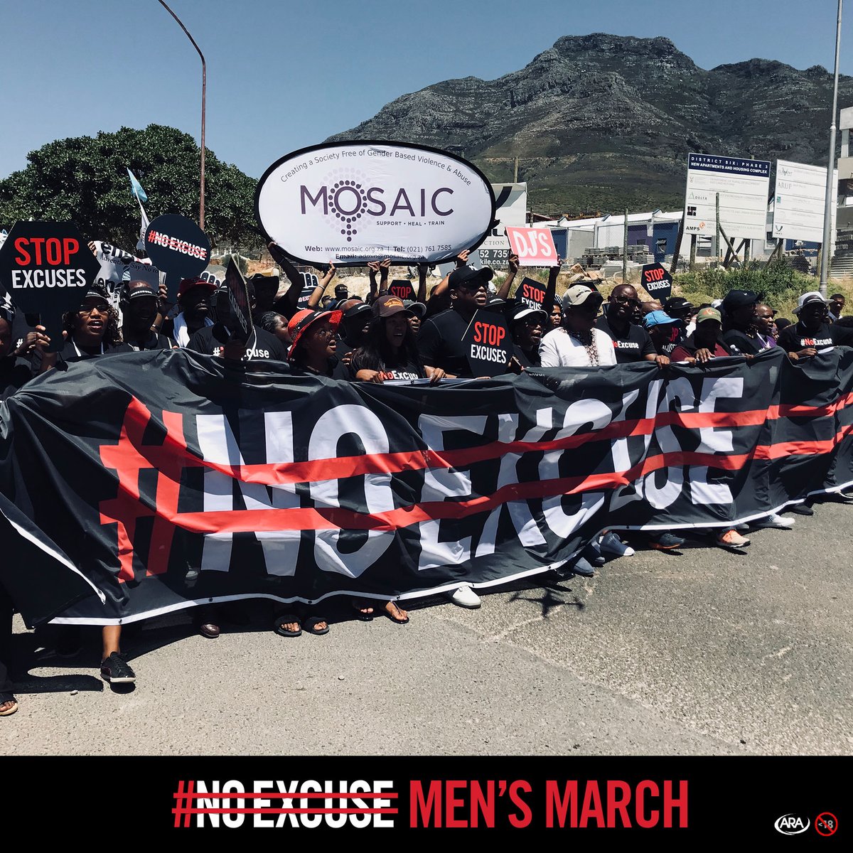 blacklabelsa's tweet photo. Champions, keep raising awareness. The #NoExcuse Men's March was the first step as we now focus on driving change in communities across the country. The #NoExcuse movement is a long journey and it starts with you. 

Join the movement at https://t.co/a68P71xAxi https://t.co/62KKfjFdFD