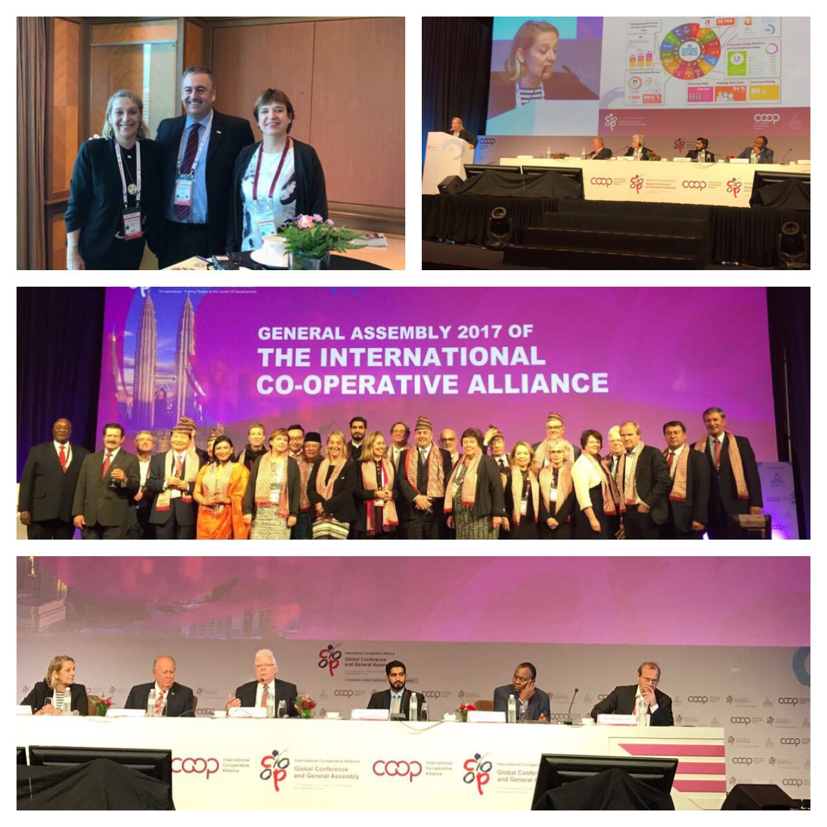 Cette semaine se tenait la #CoopConference17 <a href="/icacoop/">International Cooperative Alliance</a>, 3 jours de rencontres et d’échanges autour du modèle #coopératif. En marge de cet événement <a href="/fraineix/">florence RAINEIX</a>, DG <a href="/FNCE/">Fédération nationale des Caisses d’Epargne</a>, a été nommée au Conseil d’Administration de l'Alliance #Coopérative Internationale.