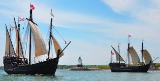 ColumbusShips's tweet photo. @KTULNews Replicas of Christopher Columbus ships the Nina &amp; Pinta will dock in Muskogee, OK on Tuesday. Open Nov 22nd-Dec 3rd for tours! https://t.co/trbeUr4raO