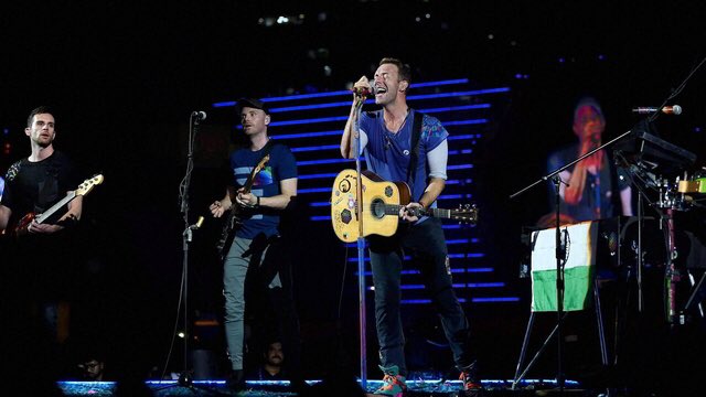 ColdplayMN's tweet photo. Coldplay performed for the first time in Mumbai, India as part of Global Citizen Festival on 1 years ago today. 🇮🇳 

#GlobalCitizen 
#GlobalCitizenIndia https://t.co/3xdQ2iEKWU