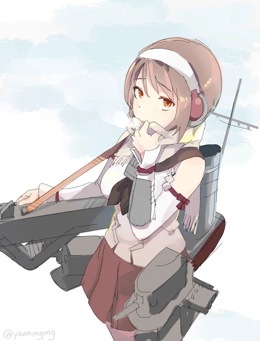 マフマフ名取
#艦これ版深夜の真剣お絵描き60分一本勝負
#艦これ版真剣お絵描き60分一本勝負_20171119 