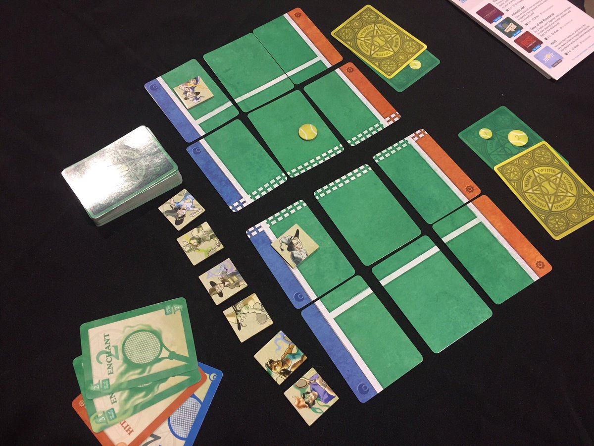 Eye4Games's tweet photo. We begin the third and final day of #PaxUnplugged by rocking the courts with ancient magicks. Come, be a witchily, wizardly tennis champ with #AlakaSLAM at the @ttcooperative booth! https://t.co/9WIa3WZCPM
