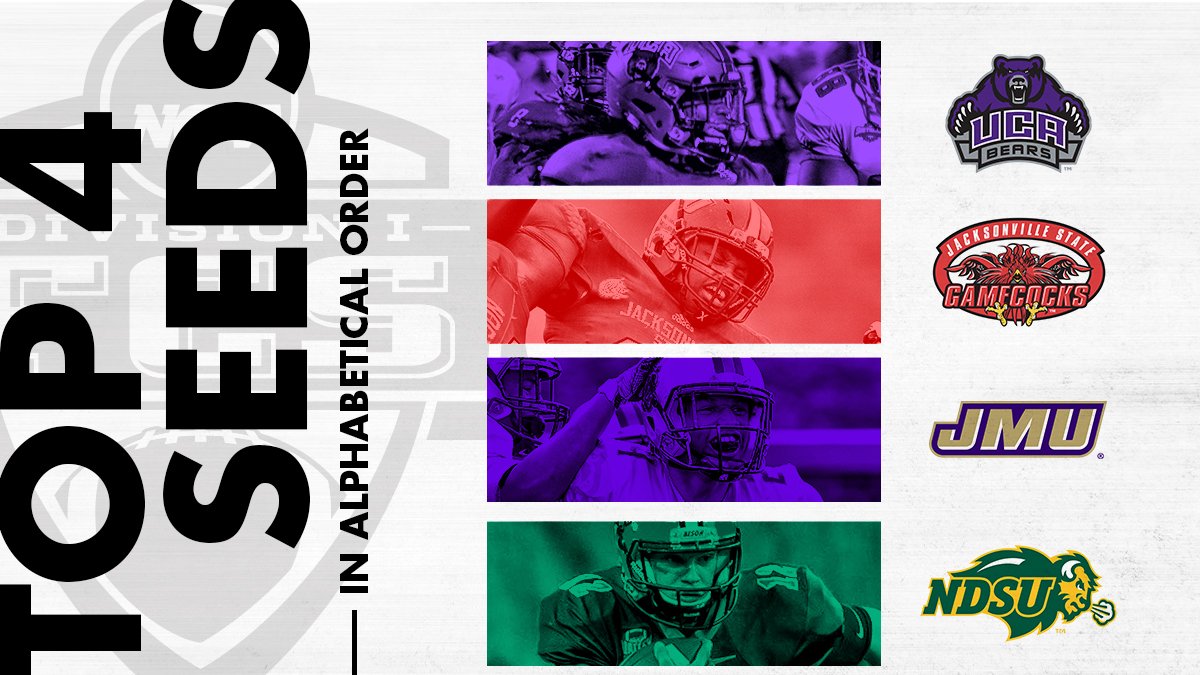 FCS Football on Twitter "Here are the top four national seeds, in