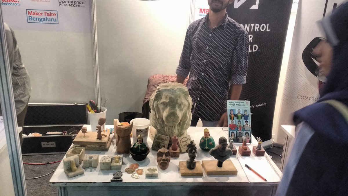 sculptmonkey's tweet photo. Had a wonderful time at #mfb2017 It was nice explaining how products are designed and manufactured #sculptmonkey https://t.co/RxrJgvjvkd