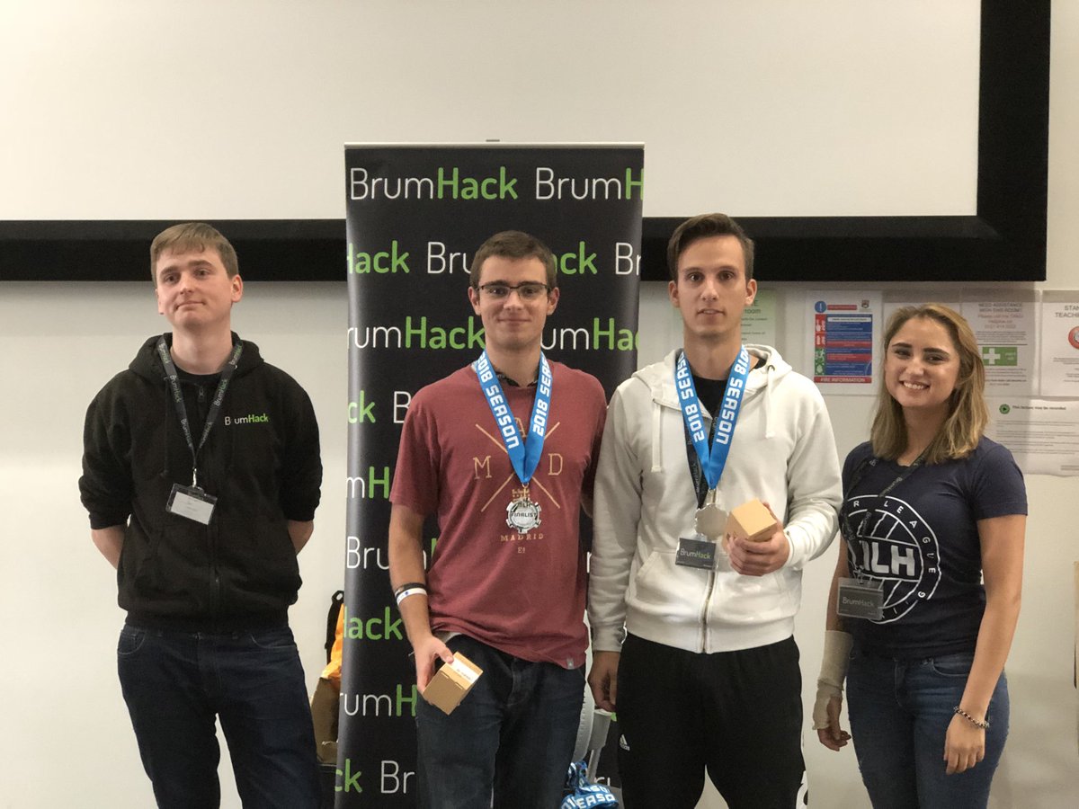 KCLTech's tweet photo. Super happy to see our first year @kclinformatics hackers being finalists in @BrumHack! #BrumHack #Hackathon https://t.co/JrzEq15kWl