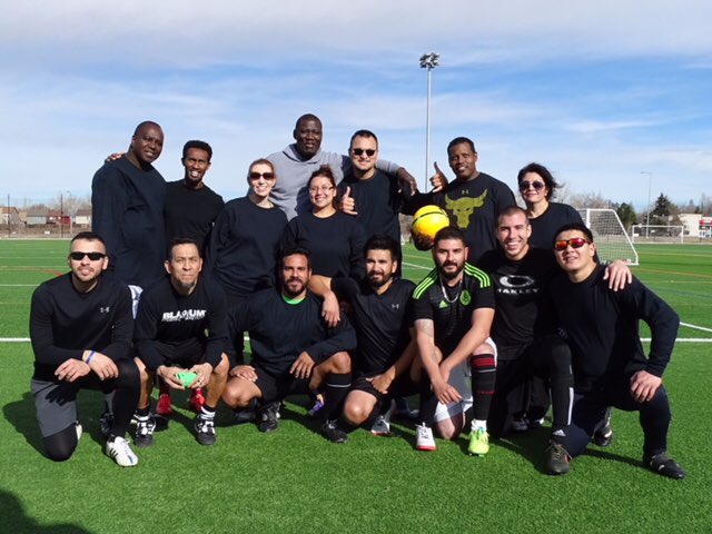 DEN Catering Ops Soccer Team - Fun had by all and new friendships formed. The Spirit of United. @weareunited @Lemunoze