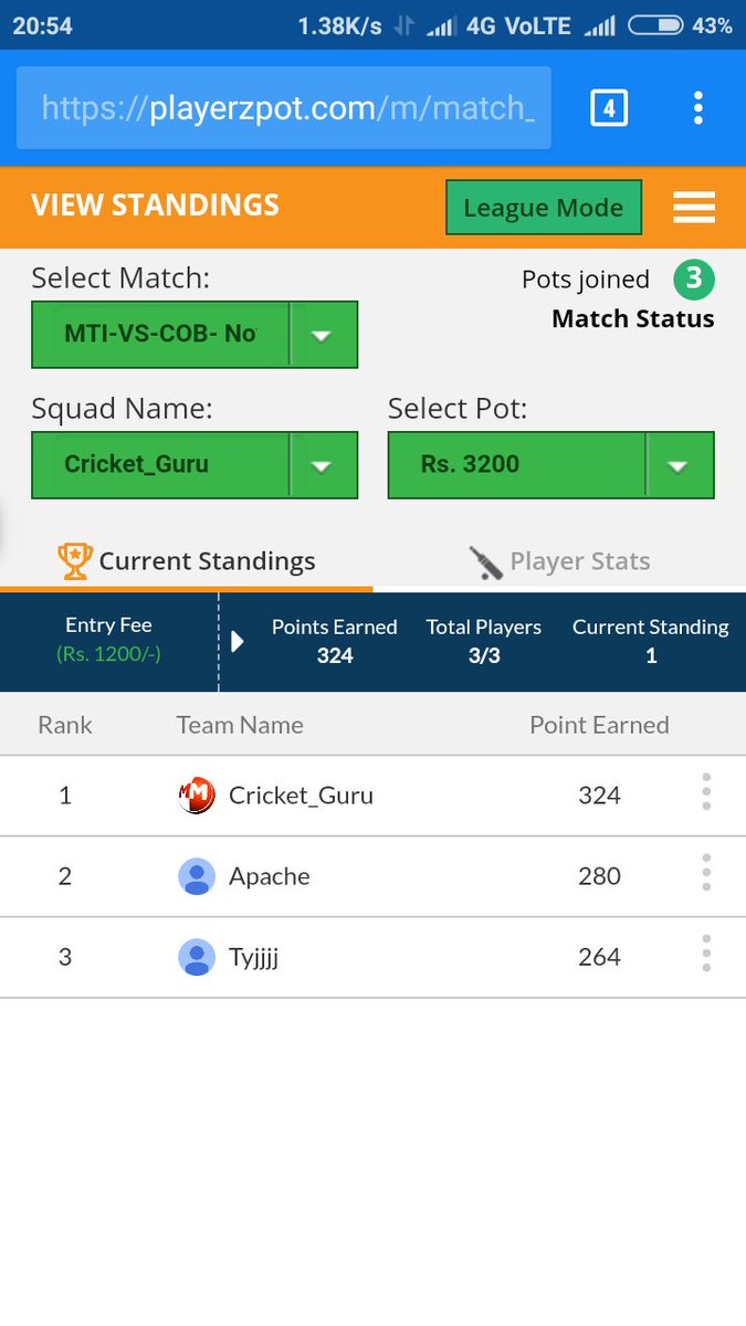 realFCG's tweet photo. #PLAYERZPOT
#CSAT20
#TITvCC
Its all about luck https://t.co/3PDRes4nXH