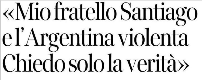 Oggi sul <a href="/Corriere/">Corriere della Sera</a> l'intervista a Sergio #Maldonado, ospite a #plpl17 il 10 dicembre (ore 17.15 sala #LaNuvola). Con lui #TatyAlmeida, coraggiosa madre di Plaza de Majo, <a href="/KelleddaMurgia/">Michela Murgia</a> e <a href="/LeograndeAle/">Alessandro Leogrande</a> parleranno di #democrazia e #libertà nella #GiornataMondialeDeiDirittiUmani