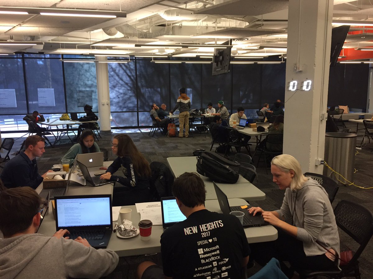 goodienation's tweet photo. It's day 3 of #GoodieHack - Our Sam Martinez briefs the hardworking teams on the format of this evening's presentations. #Hacktheviolence https://t.co/GvuvpptoEP