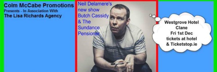 OffalyTracker's tweet photo. *COMPETITION* WE HAVE 2 PAIRS OF TICKETS UP FOR GRABS TO SEE @neildelamere LIVE IN THE @WestgroveHotel CLANE (1December) TO ENTER RETWEET THIS TWEET &amp; FOLLOW @OffalyUpdates 
Tickets available from https://t.co/PiNRM6X9X4 
Thanks to @Colm_Tullamore for the tickets ! https://t.co/2K7wpXGMjf