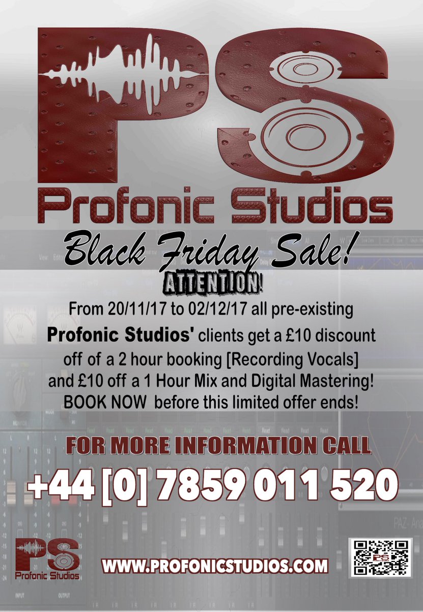 profonicstudios's tweet photo. #BlackFriday2017 #recordingstudio #profonicstudios https://t.co/Rwzjyulr6Q