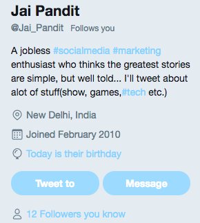 Dear <a href="/Twitter/">Twitter</a> get your #grammer right. 
'Today is t̶h̶e̶i̶r̶ his birthday'.