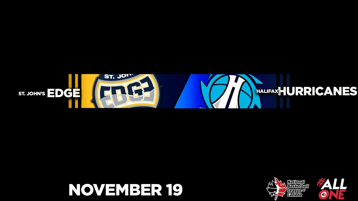 NBLCanada's tweet photo. #NBLCOpeningWeek continues as we have one game on tap today as the defending Atlantic Division champs @HfxHurricanes make their season debut versus the @StJohnsEdge!  Tip-off is 1:00pm EST/2:00pm AST!  Catch it LIVE on nblcanada.ca! #AllOne https://t.co/1HWlIprJTv