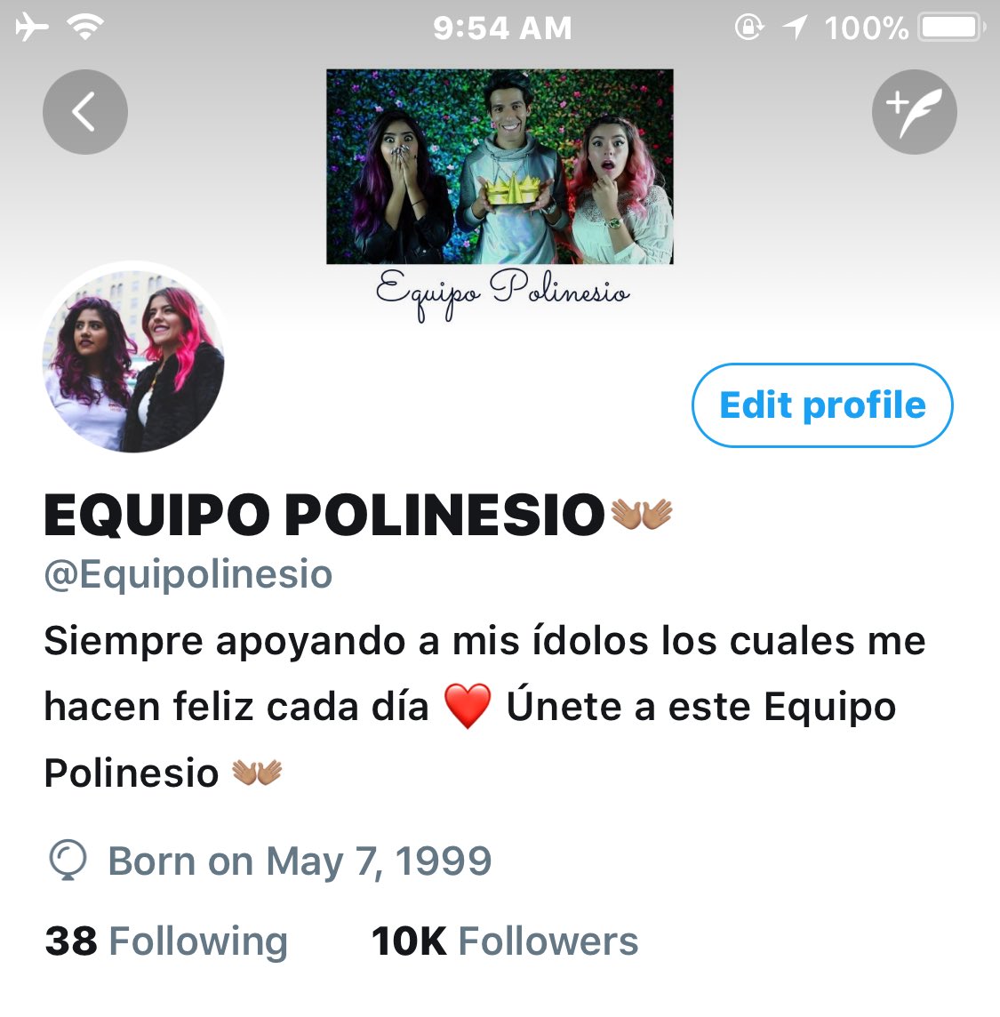 Equipolinesio's tweet photo. Que hermoso es despertar y ver que ya son 10,000 Polinesios muchas gracias a todos por formar parte de este Equipo Polinesio 👐🏽🎉❤️ https://t.co/u7ShfBVnN3