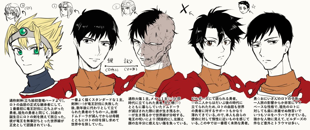 #無言で過去DQ1主人公をあげる見た人もやる 