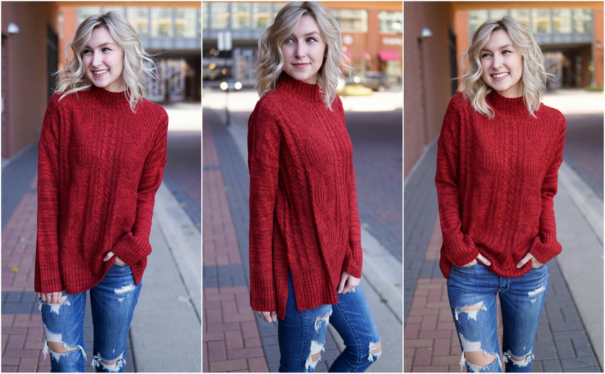 TrueStyleIA's tweet photo. I call this the perfect christmas sweater π π
.
.
.
#newarrivals #christmassweater #holidaygiftideas #sweaterweather #redsweater #instafshion #fashion #fallfashion #winterfashion #shoplocal #shopsmall #iowaboutique #boutique #truestyle #truestyleiowa https://t.co/kMDyCK7Nsh