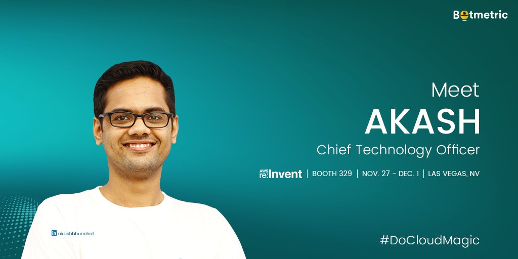 NutanixBeam's tweet photo. Your chance to explore #AIOps for your business on #AWS!
Meet Akash @ #reInvent booth 329 for some cloud magic- Nov 28!
https://t.co/O7bYgXuOGu
#Devops #AI #MachineLearning #DoCloudMagic https://t.co/YiPRh3VBUk