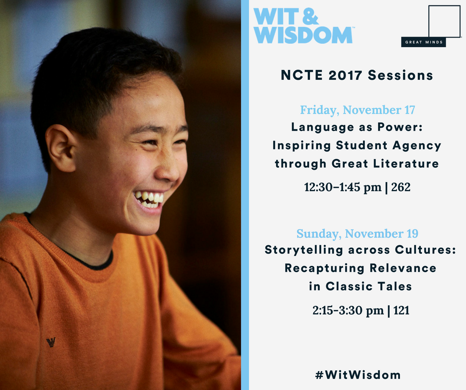 Discover the power of curated texts in our #WitWisdom session Storytelling across Cultures. Starting in a couple of hours in room 121! #NCTE17 <a href="/LaurenChapalee/">Lauren Chapalee</a> hubs.ly/H09bkjy0