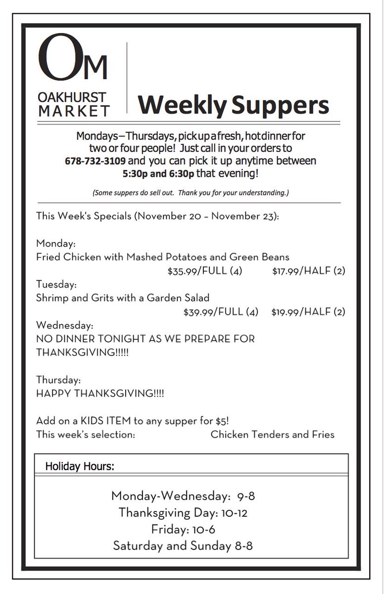 Oakhurst Market (@oakhurstmarket) on Twitter photo 