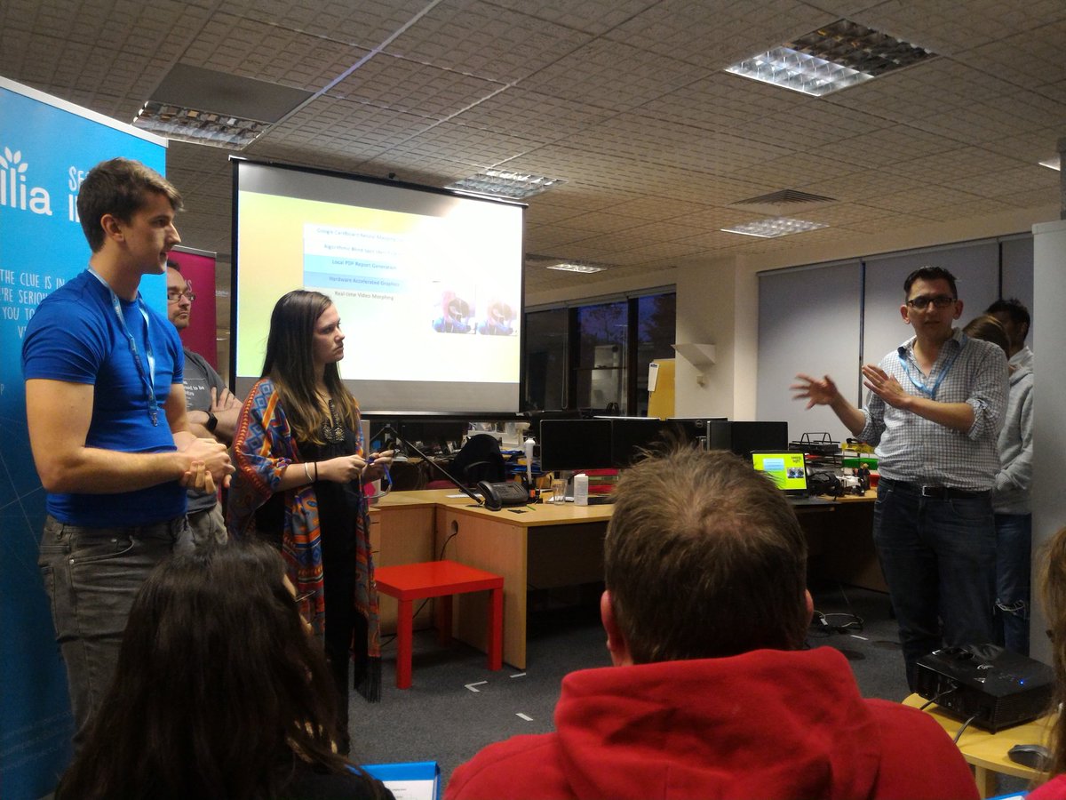 Maximilian_Ge's tweet photo. Team Seeing Sight at #sudoimmerse presents #GoogleCardboard eye disorder diagnosis and viewing assistance @sudochallenge #VR #hackathon #healthcare #socialimpact @AlliaLtd @RealVNC https://t.co/73jnN0g27N