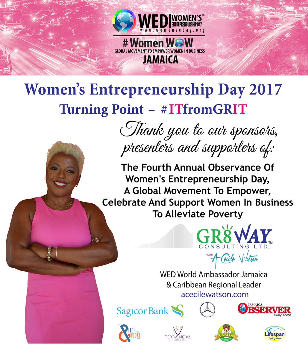 womensedayja's tweet photo. Happy Women’s Entrepreneurship Day!  Everyday is Women’s Entrepreneurship Day says @wendydiamond.  But today is special. Let’s stay committed to grow this global movement to empower,celebrate and support women in business to alleviate poverty. @watsocec https://t.co/2spqsn3H52
