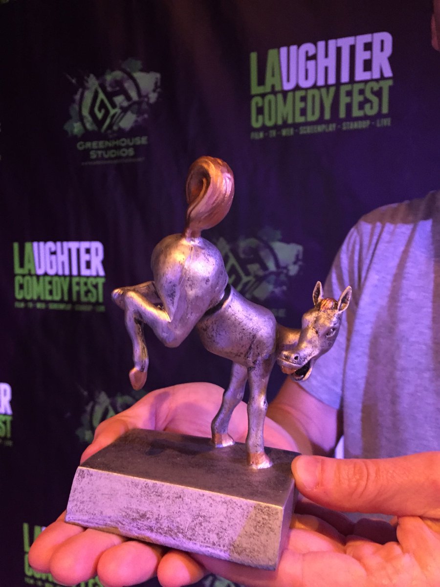 DeathbyScript's tweet photo. Death by Script won "Best Screenplay" at the @LAComedyFest last night! #filmaboutascriptaboutascript https://t.co/yinqm2oNj3