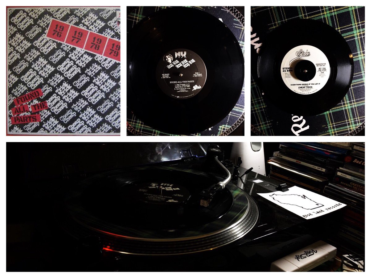 Paxman1965's tweet photo. #records #vinyl #EP #single #nudisk #teninch #seveninch #33andathirdrpm #45rpm #spinning #nowplaying #CheapTrick #FoundAllTheParts #weekendtheme #released1980 #wnb #morningspin #musicisthebest https://t.co/FyvgCWST0P