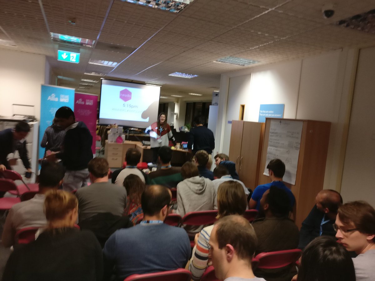 sudochallenge's tweet photo. The pitches are over! Short break while the judges deliberate #sudoimmerse https://t.co/0rqwDZ4BhU