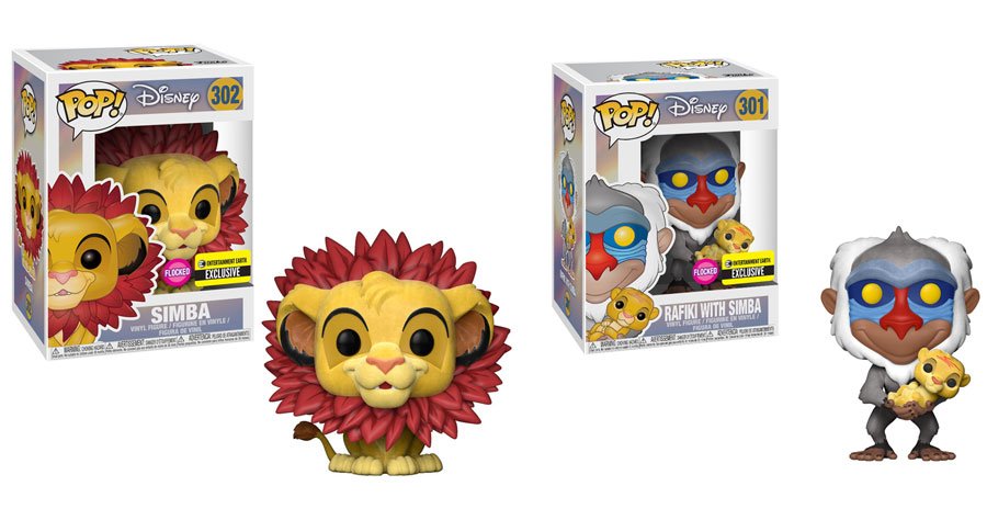 RT &amp; follow <a href="/OriginalFunko/">Funko</a> for a chance to win a <a href="/EntEarth/">Entertainment Earth</a> exclusive Flocked Simba &amp; Flocked Rafiki with Simba prize pack!