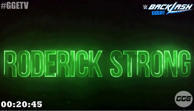 OfficialGGE_'s tweet photo. Tonight, Roderick Strong makes his official debut at #GGEBacklash https://t.co/B5rdg8JSK9