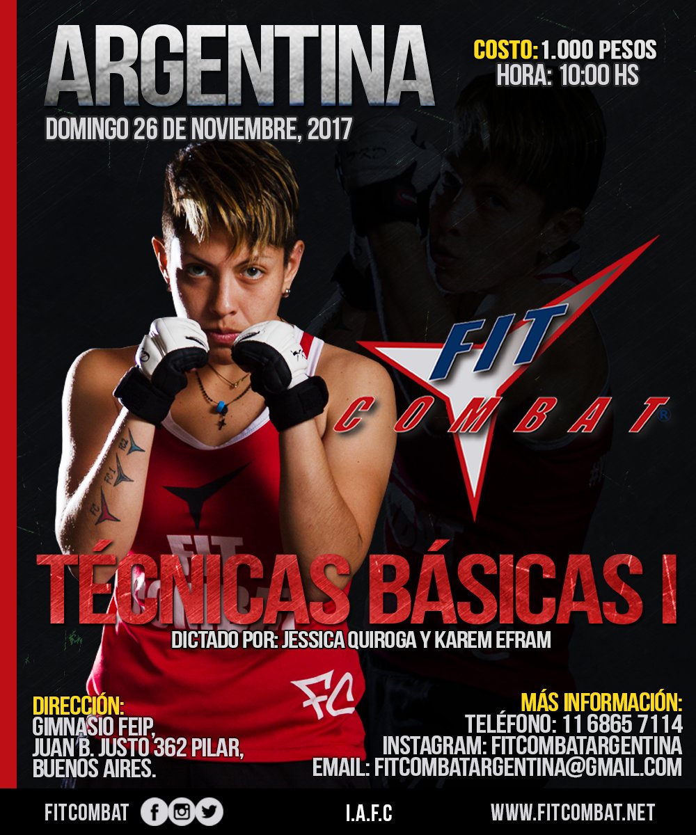 #Argentina, nos vemos este 26 de noviembre en el Taller de Técnicas Básicas I. Dirigido al público general y aspirantes a instructores.