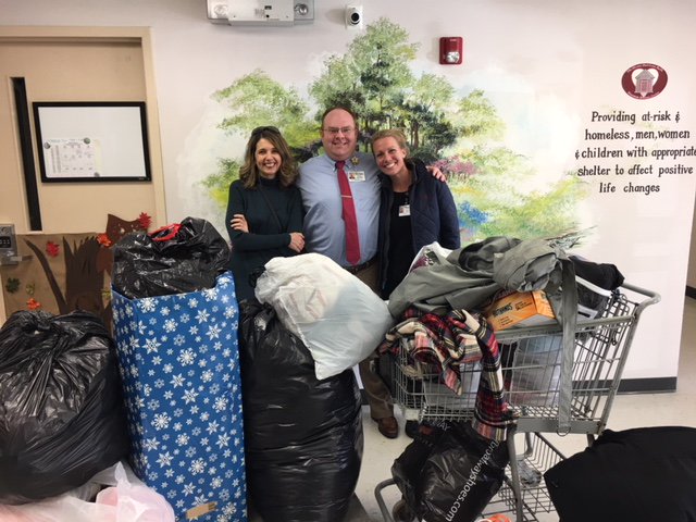 MWHCConnection's tweet photo. Several departments at MWHC held a coat drive for the Brisben Center in FXBG. They collected over 100 coats, jackets, and sweatshirts, and over 50 scarves, gloves, and hats, plus two cases of handwarmers. Thanks to MWHA, who spearheaded the collection. #insideMWHC https://t.co/U8yZR7f21G