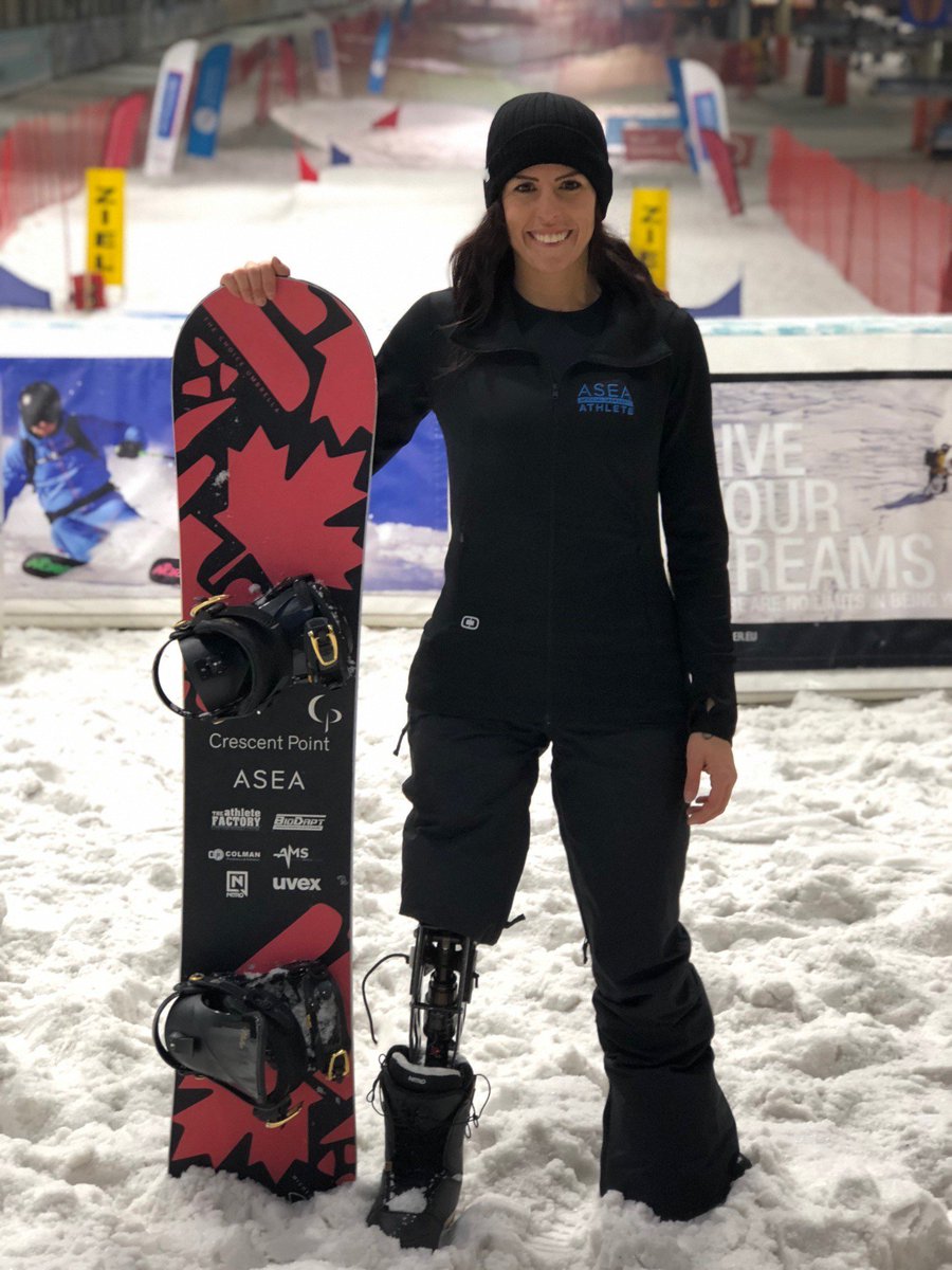 asea's tweet photo. ASEA sponsored athlete Michelle Salt snowboarded her way to a bronze medal at her first Para World Cup competition of the season on Wednesday. #poweredbyASEA https://t.co/p1bUqX5cgc