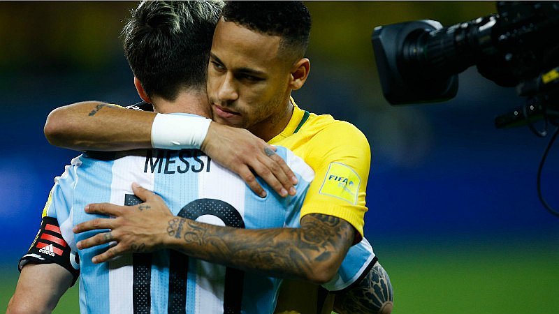 MotivacionesF's tweet photo. "Prefiero que Argentina gane el Mundial. Messi se lo merece por todo lo que ha hecho en el fútbol, es mi amigo y le deseo lo mejor" - Neymar https://t.co/j78v7x5rZW