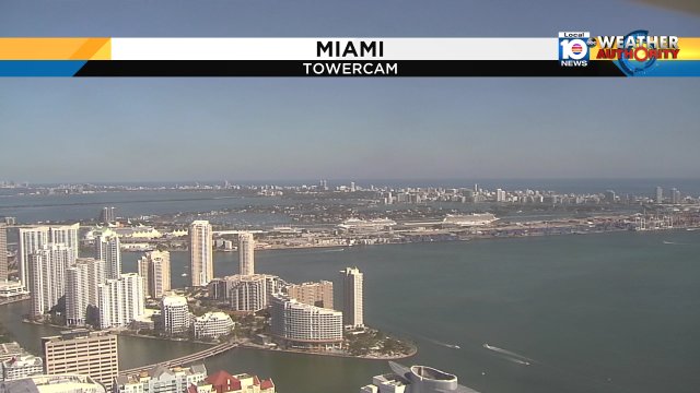 Hello sunshine! Temps warming up to highs in the mid 80s today #Soflo #Miami #sunny #sunday #flwx https://t.co/gn7Wk5jtbj