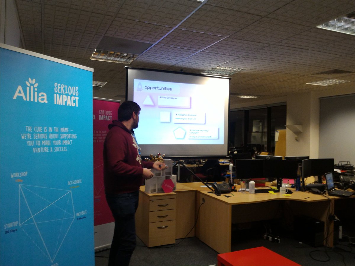 Maximilian_Ge's tweet photo. Team @babi_hub at #sudoimmerse presents #AR animal game for children #fox #HoloLens @sudochallenge #VR #MR #hackathon #socialimpact @AlliaLtd @RealVNC https://t.co/i4g0EQpKdC
