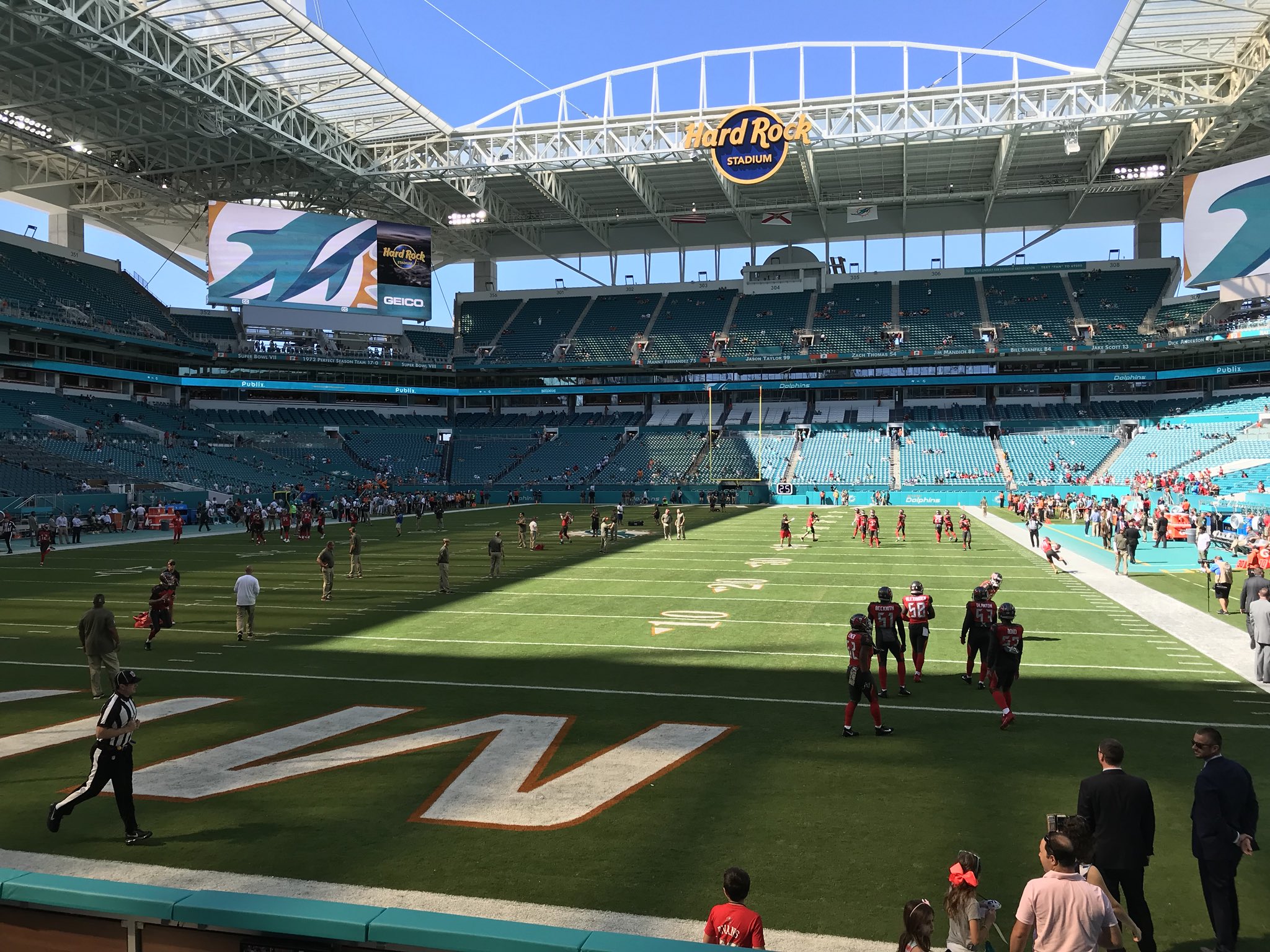 soccer game at hard rock stadium