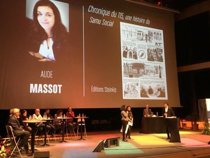 AudeMassot's tweet photo. Coup de coeur du club de la presse Auvergne pour "Chronique du 115" au festival du carnet de voyage 2017!#rendezvousducarnetdevoyage https://t.co/zRDTjlYkGM
