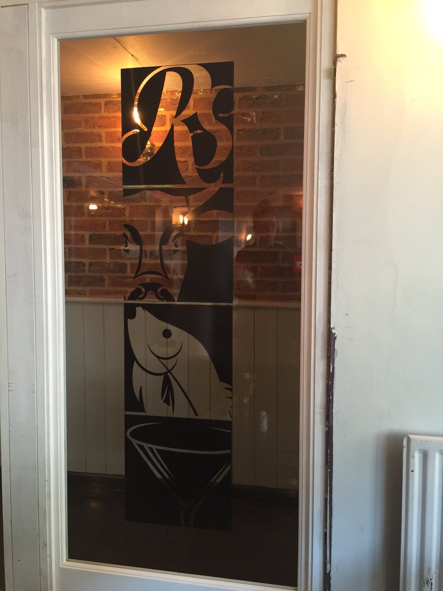 Window graphics completed last week for The Royal Standard in Ely