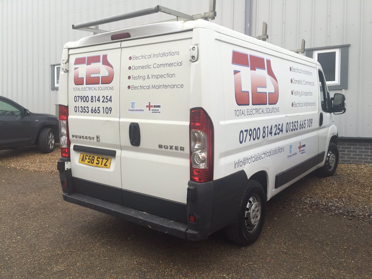 A van completed last week for Total Electrical Solutions