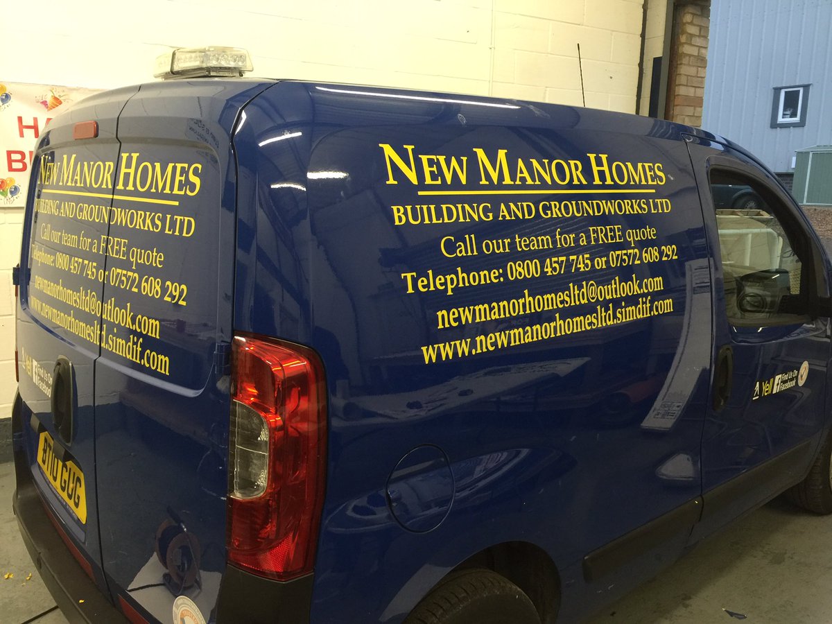 Van completed last week for New Manor Homes